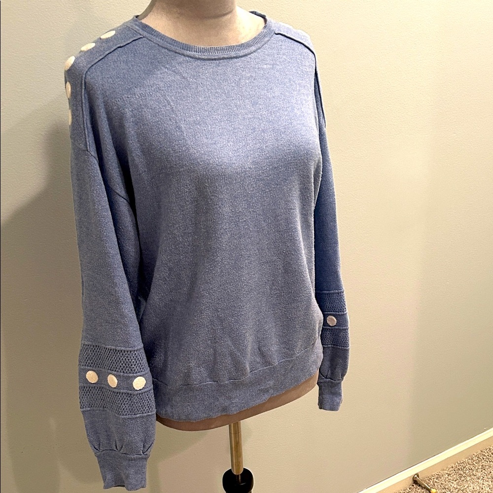 Margaret O’Leary Powder Blue 100% Cotton Sweater